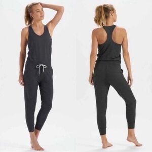 Vuori small. Lux Tank Harem Jumpsuit. Charcoal Heather